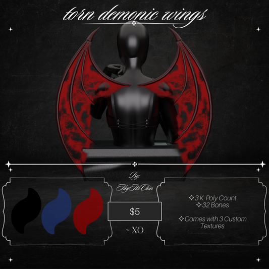 ✧ Torn Demonic Wings ✧